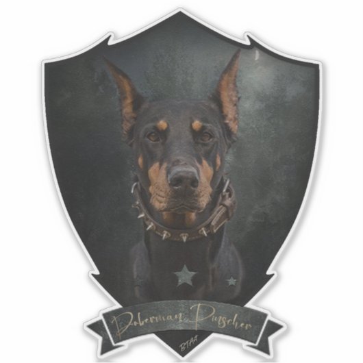 Sticker Doberman Pinscher (Devant)