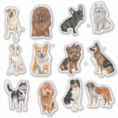 Sticker Dog Breeds (Devant)