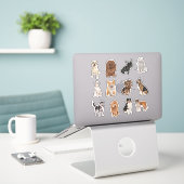 Sticker Dog Breeds (Ordinateur portable sur le bureau)