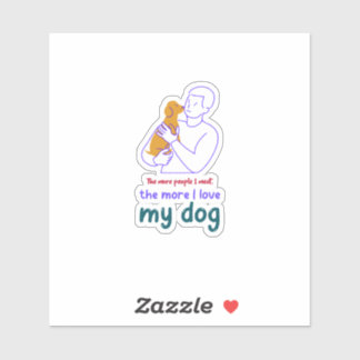 Sticker Dog Dad Dog Lover Quote Funny Gift Shirt