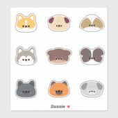 Sticker Dog Puppy (Feuille)