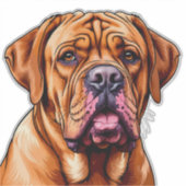 Sticker Dogue de Bordeaux Chien (Devant)