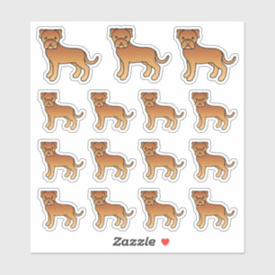 Sticker Dogue De Bordeaux Chiens de Dessin Animé Mignons