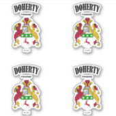 Sticker Doherty Crest Traduction et signification irlandai (Devant)