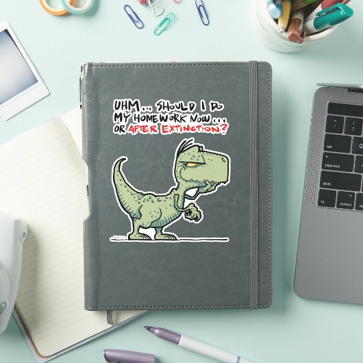 Sticker Dois-je faire mes devoirs maintenant ou après l'ex