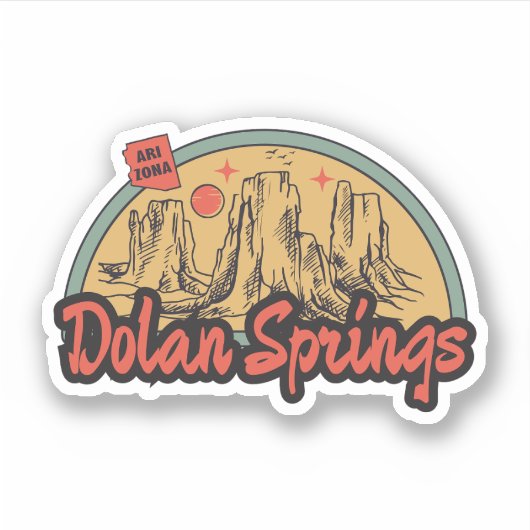 Sticker Dolan Springs, Arizona (Devant)