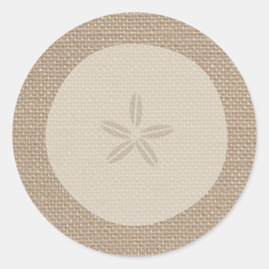 Sticker Dollar De Sable Inspiré Burlap (Devant)