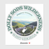 Sticker Dolly Sods Wilderness (Feuille)