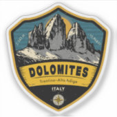 Sticker Dolomites, Aventure Alpine, Italie (Devant)