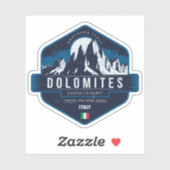 Sticker Dolomites, Italie (Feuille)
