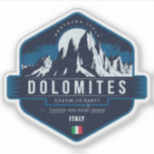 Sticker Dolomites, Italie (Devant)
