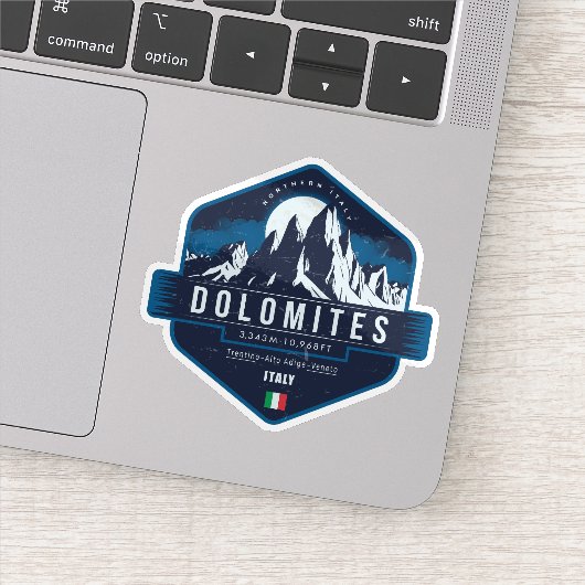 Sticker Dolomites, Italie (Détail)