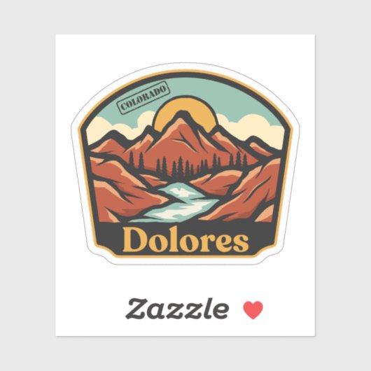 Sticker Dolores, Colorado (Feuille)