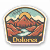 Sticker Dolores, Colorado (Devant)