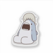 Sticker Dolphin bleu super mignon (Devant)