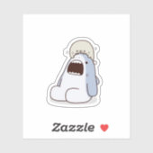 Sticker Dolphin bleu super mignon (Feuille)