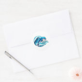 Sticker Dolphin Wave Ride (Enveloppe)