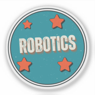 Sticker Domaine d'étude de la robotique