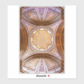 Sticker Dôme baroque de l'église Santo Antonio de Lisboa (Feuille)