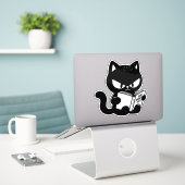 Sticker Domination mondiale 2 (Ordinateur portable sur le bureau)