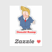 Sticker Donald Rump — Conception anti-Trump - - Politique  (Feuille)