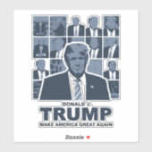 STICKER DONALD TRUMP (Feuille)