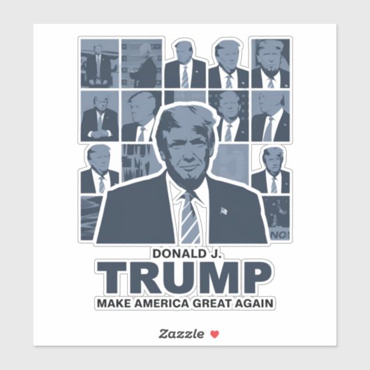 STICKER DONALD TRUMP (Feuille)