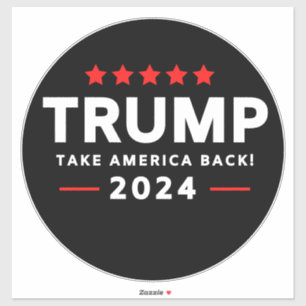 Sticker Donald Trump 2024 et l'Amérique