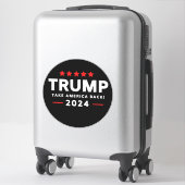Sticker Donald Trump 2024 et l'Amérique (Sur valise)