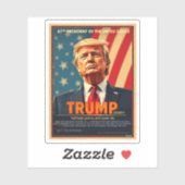 Sticker Donald Trump 2024 - série amusante ironique (Feuille)