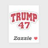 Sticker Donald Trump 47 (Feuille)