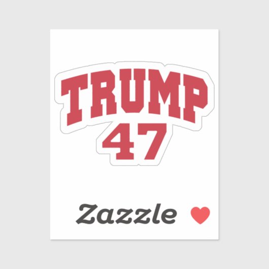 Sticker Donald Trump 47 (Feuille)