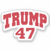 Sticker Donald Trump 47 (Recto)