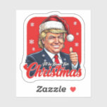 Sticker Donald Trump Christmas Santa Claus Art<br><div class="desc">Donald Trump Christmas Santa Claus Art</div>