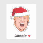 Sticker DONALD TRUMP Noël (Feuille)