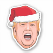 Sticker DONALD TRUMP Noël (Devant)
