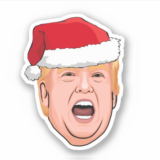 Sticker DONALD TRUMP Noël (Devant)
