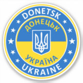 Sticker Donetsk Ukraine (Devant)