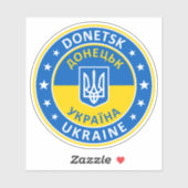 Sticker Donetsk Ukraine (Feuille)