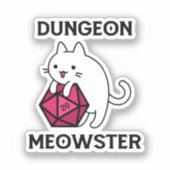 Sticker Donjon Meowster Chat Drôle (Recto)