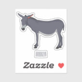 Sticker Donkey cartoon (Feuille)