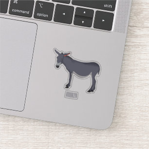 Sticker Donkey cartoon