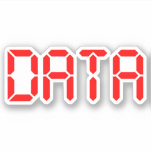 STICKER DONNÉES NUMÉRIQUES