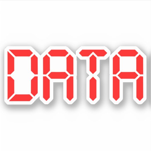 STICKER DONNÉES NUMÉRIQUES (Devant)