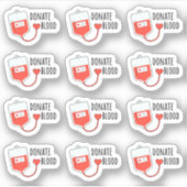 Sticker Donner Donner Sac de Don de Sang Calendrier Planif (Devant)