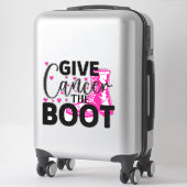 Sticker Donner le coup d'envoi au cancer (Sur valise)