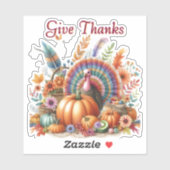 Sticker Donner Merci Boho Tom Dindon  (Feuille)