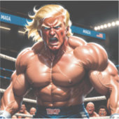 Sticker Donny T en rage (MIXED MARTIAL ART/Superstar MAGA  (Devant)