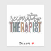 Sticker Dons d'un thérapeute respiratoire (Feuille)