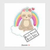 Sticker Don't Know Don't Care Text (Feuille)